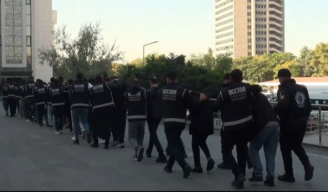 Ankara Merkezli 14 İlde Suç Örgütlerine Dev Operasyon