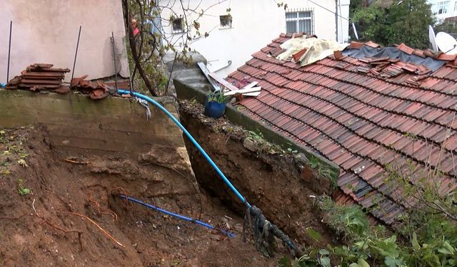 Beykoz'da Sağanak Yağış Korku Yarattı: İstinat Duvarı Çöktü
