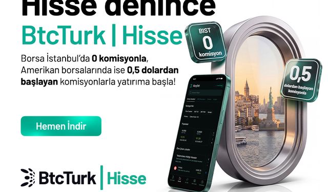 BtcTurk Hisse, Borsa İstanbul'da Komisyonu Sıfırladı!