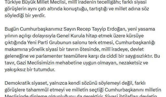 İletişim Başkanı Duran'dan YENİ Parti'ye tepki