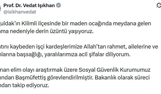 Madendeki patlamaya yönelik SGK tarafından başmüfettiş görevlendirildi