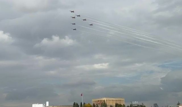 Türk Yıldızları Ankara semalarında prova yaptı