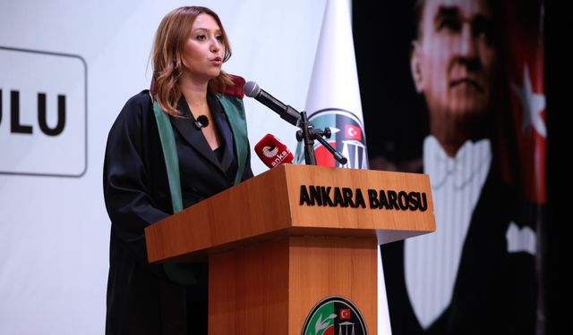 Elçin Özge Şimşek Çağlayan’dan Ankara Barosu için dayanışma ve hukuk vurgusu