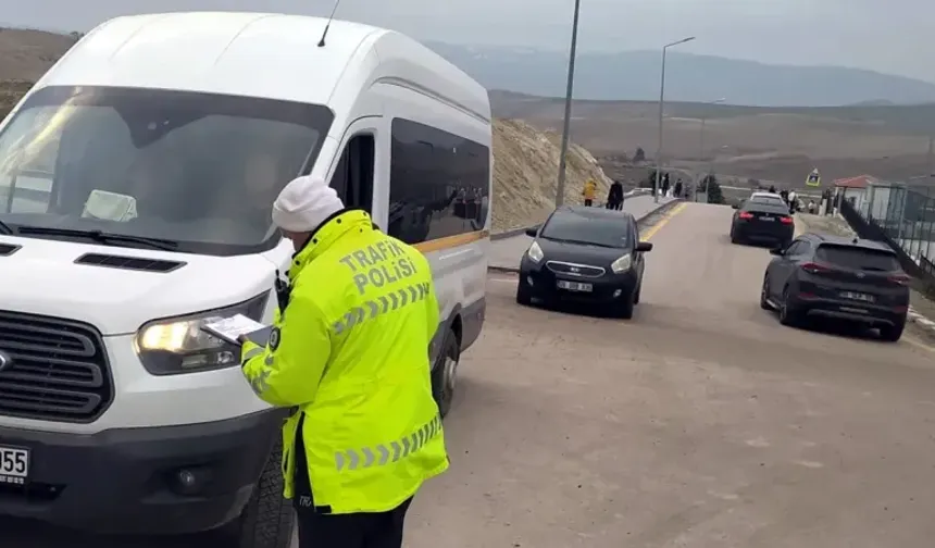Beypazarı'nda servis denetimi gerçekleştirdi
