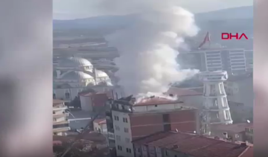 Kahramankazan'da binada yangın