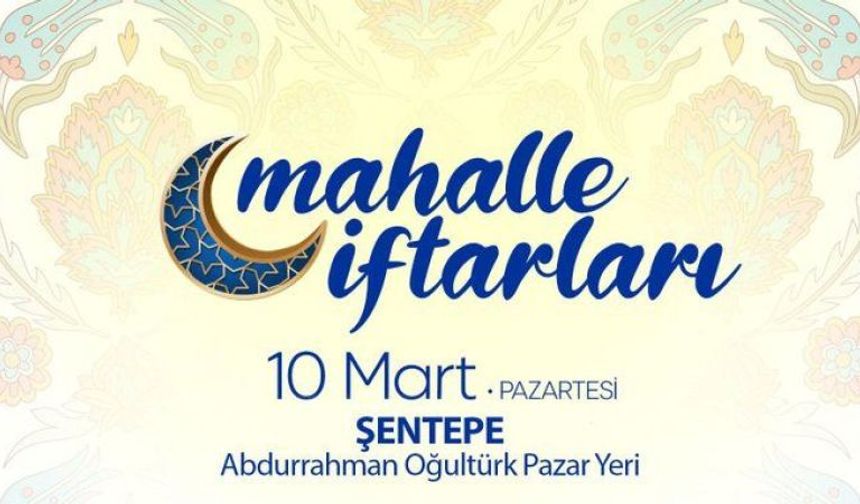 Yenimahalle'de mahalle iftarı
