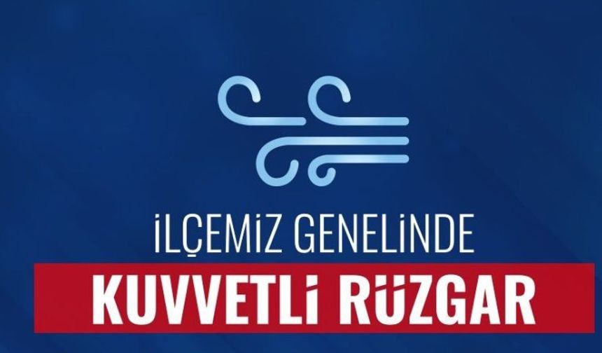 Mamak'ta fırtına ve kuvvetli rüzgara dikkat