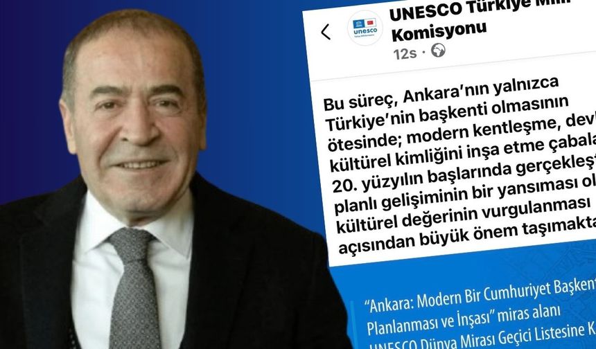 "Ankara, UNESCO Dünya Mirası Geçici Listesi'nde"
