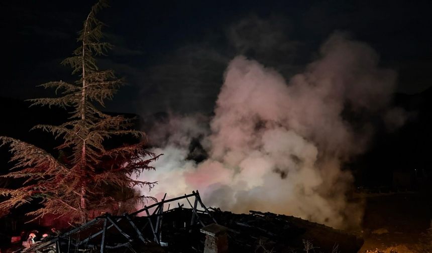 Kızılcahamam'da yangın
