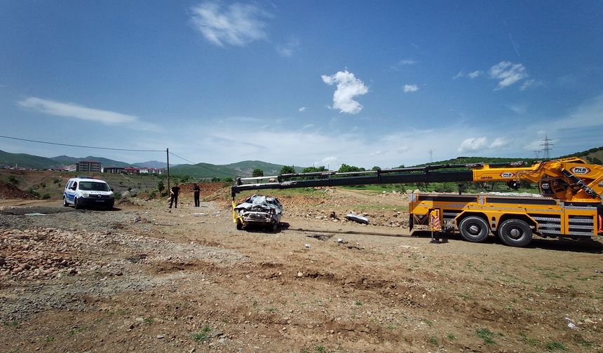Bingöl’de trafik kazası: Ters dönen araçta 7 kişi yaralandı
