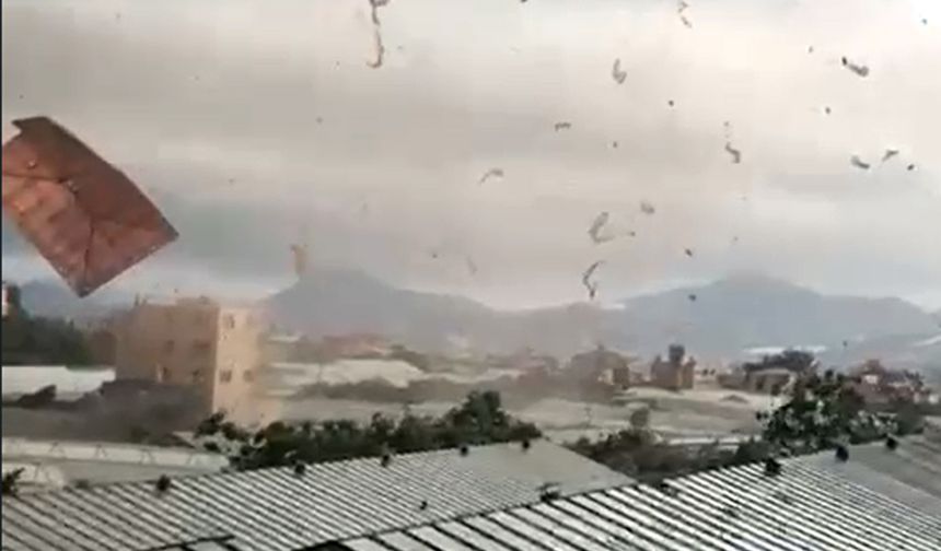Tarım alanlarında hasar oluştu