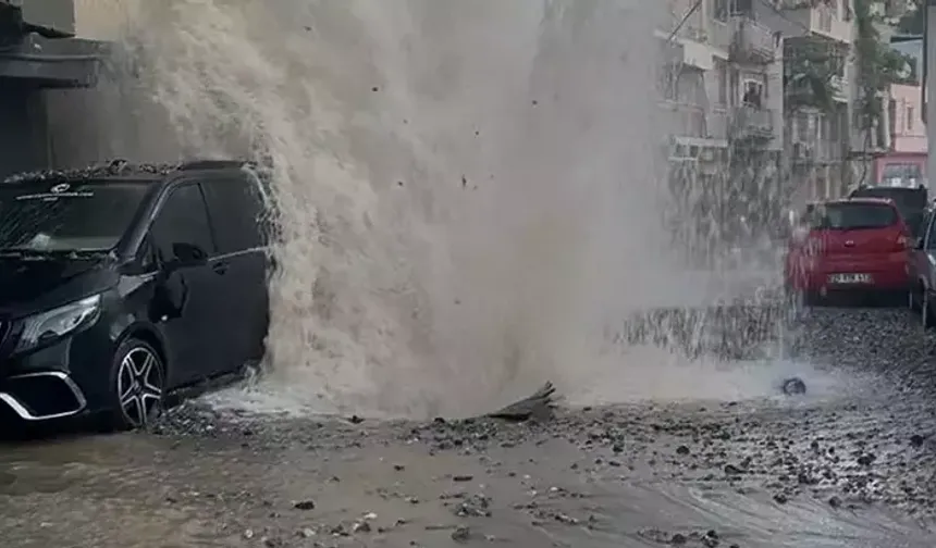 İzmir'de isale hattında patlama