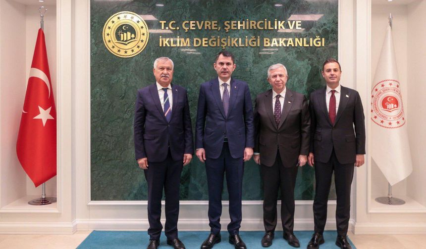 Mansur Yavaş, Murat Kurum'u Ziyaret Etti