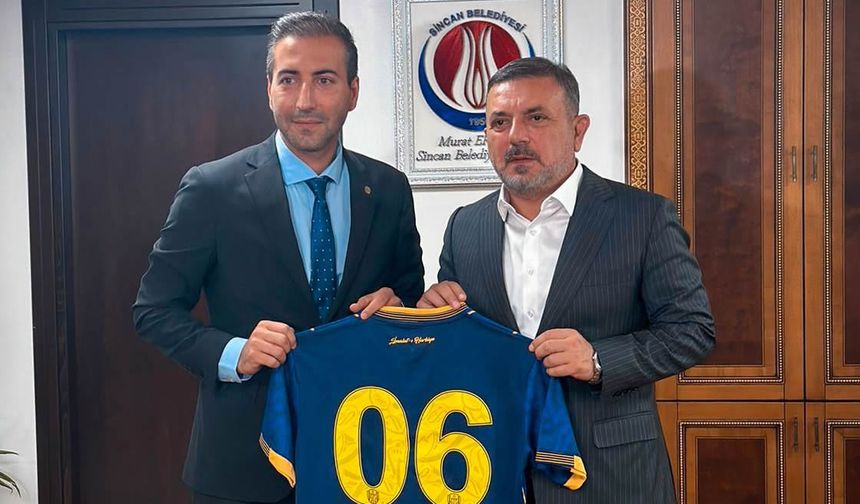 Ankaragücü'nden Sincan Belediye Başkanı Murat Ercan'a ziyaret