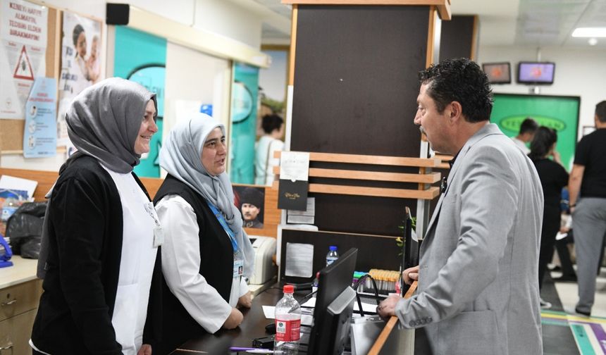 Başkan Kasap’tan Nöbetteki Personele Bayram Ziyareti
