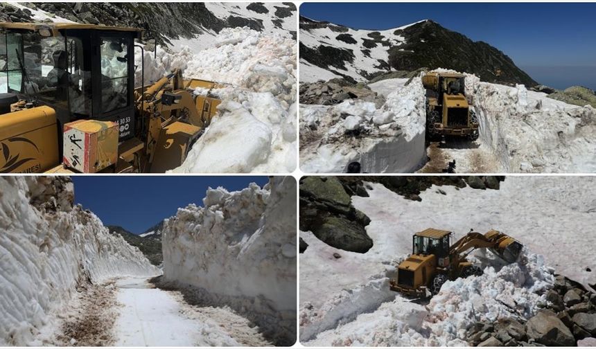 Rize'de Karla Mücadele Devam Ediyor