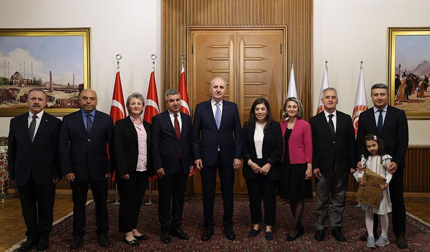 TBMM Başkanı Mecliste bayramlaştı