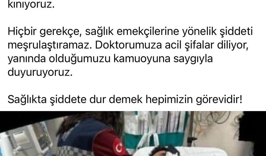 Acil serviste doktora şiddet