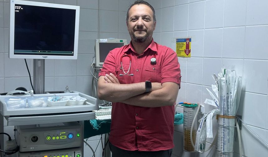 Bebeğin yuttuğu çivi midesinden çıkarıldı