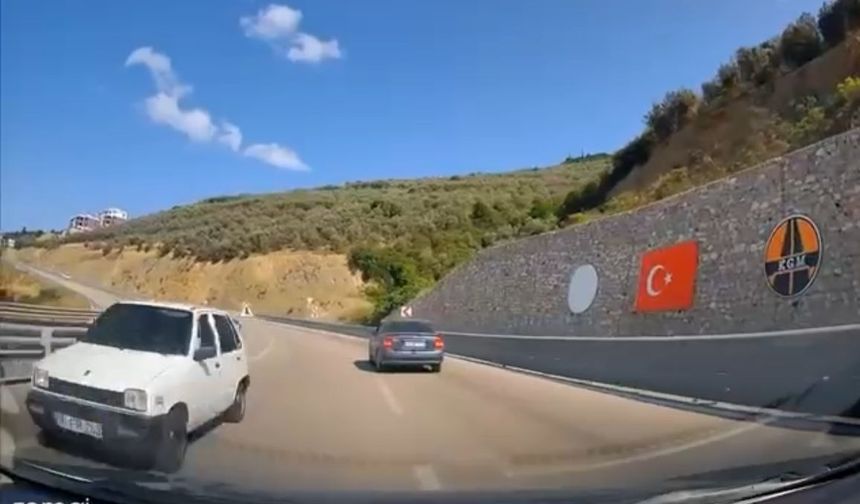 Bursa'da trafiği tehlikeye soktu