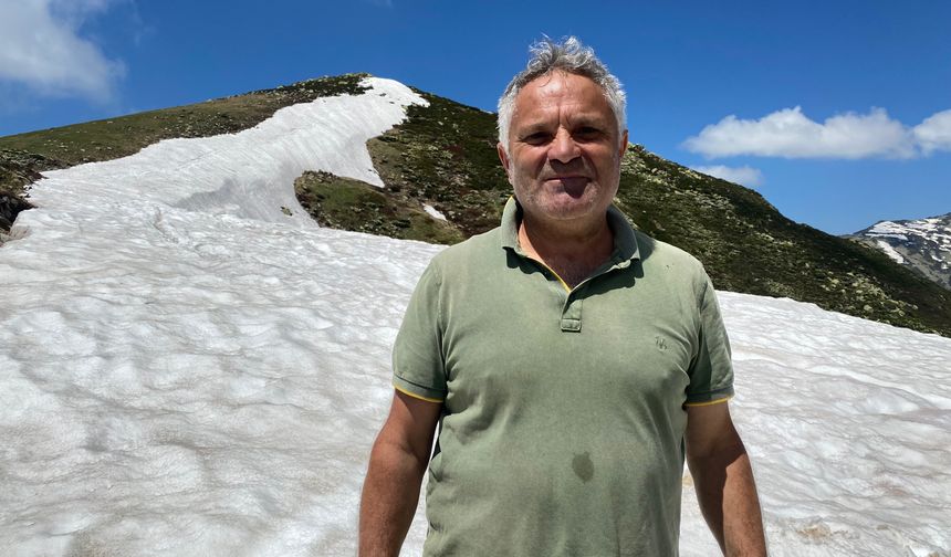 Haziran ayında Rize'de kar