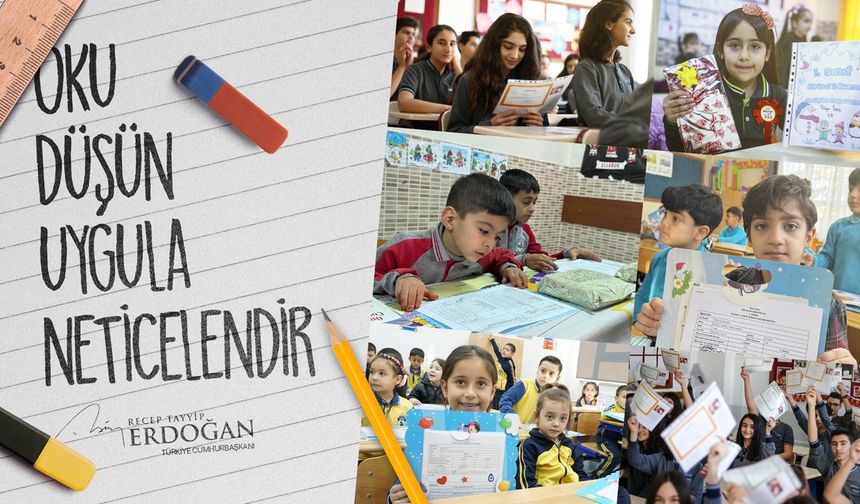 Erdoğan'dan çocuklara karne mesajı