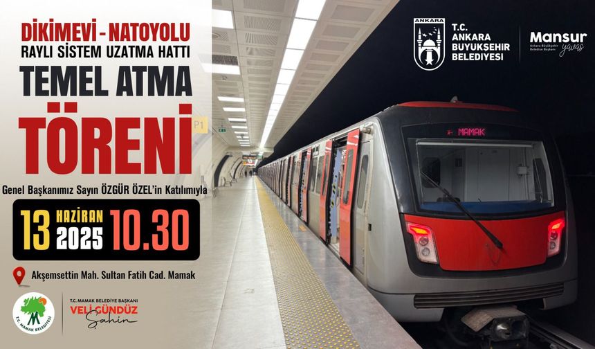 Mamak'a metro müjdesi: Temel atılıyor!