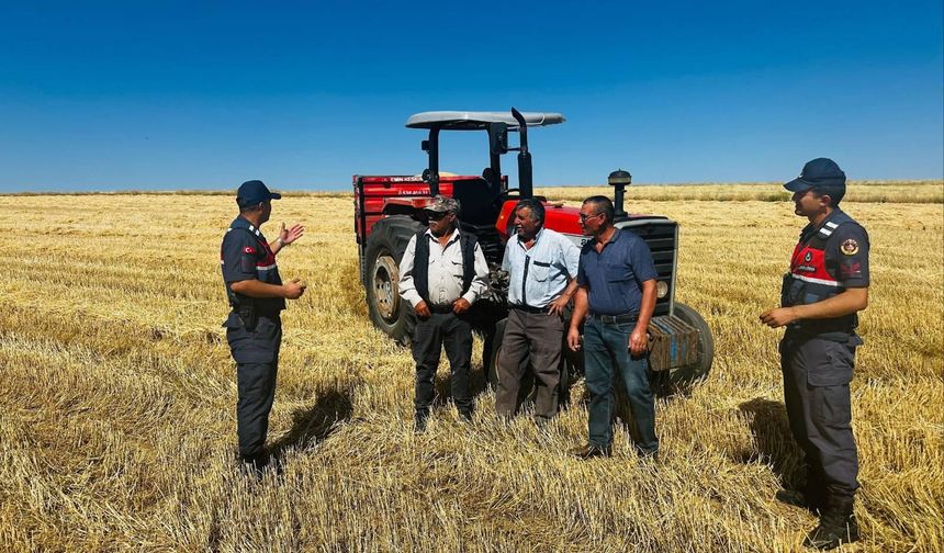 Kırşehir'de jandarmadan çiftçilere uyarı