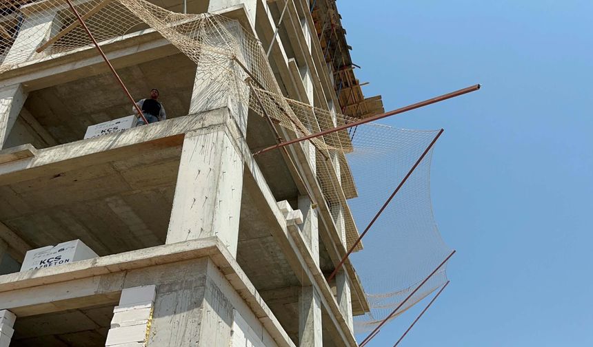 Aydın'da inşaat işçisi yaralandı