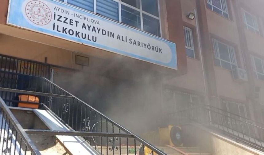 Aydın'da okul yangını