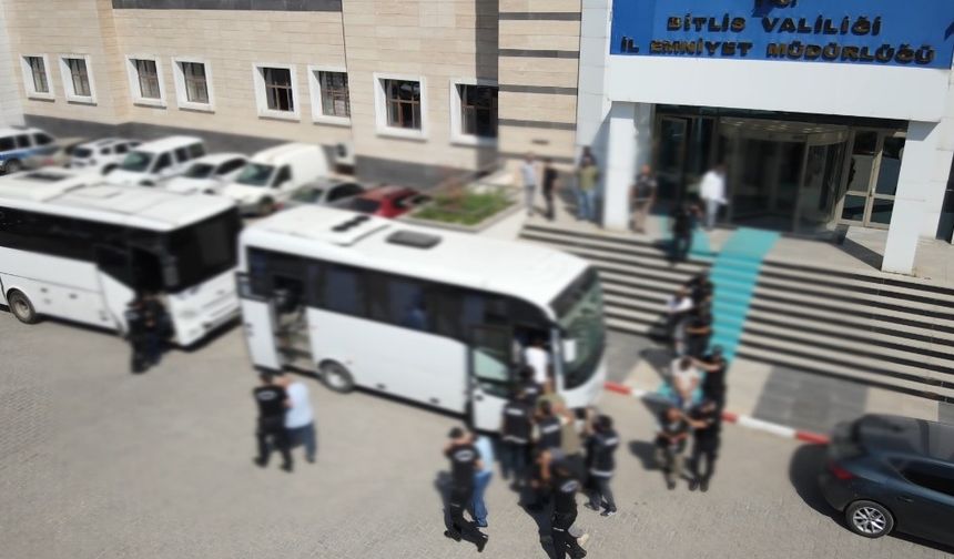 Bitlis'te suç örgütüne operasyon