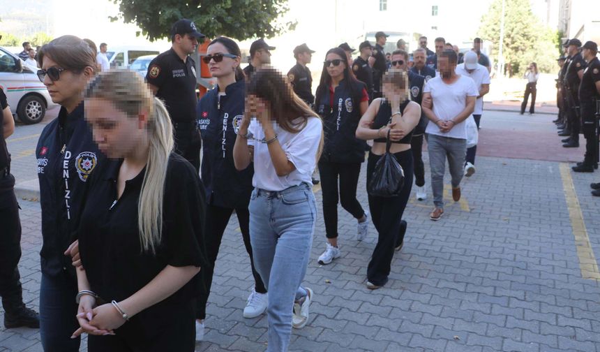 Denizli'de örgütlü eskort dolandırıcılığı operasyonu