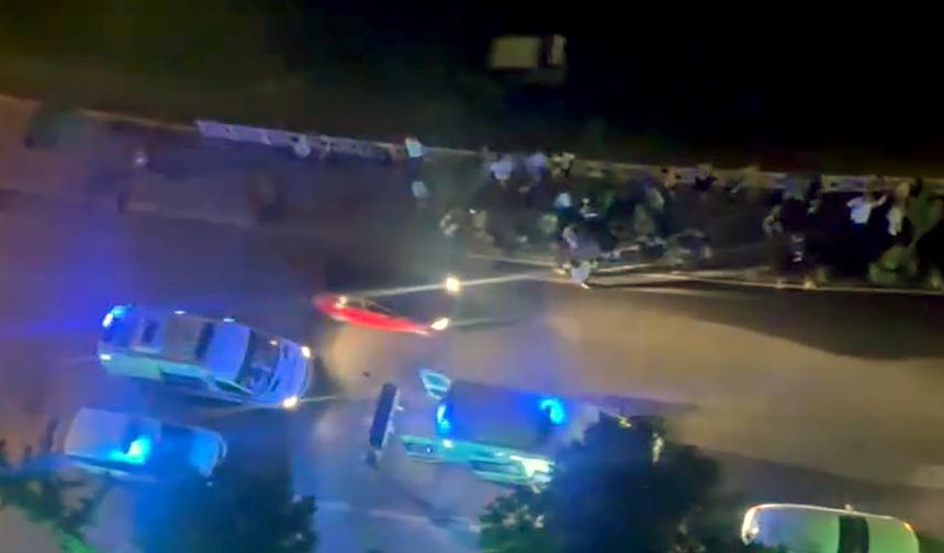 Kontrolünü kaybedip kanala uçtu