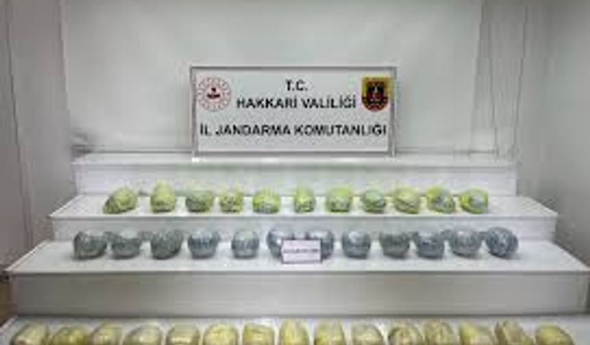 Hakkari'de uyuşturucu operasyonu