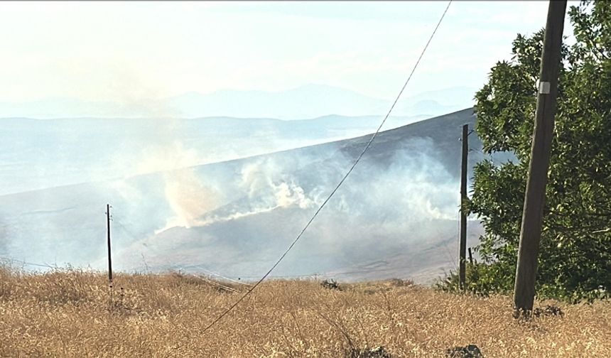 Elazığ Kovancılar’da Otluk Alanda Yangın