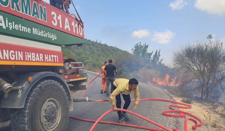 Hatay Yayladağı'nda Çıkan Yangın Kontrol Altına Alındı