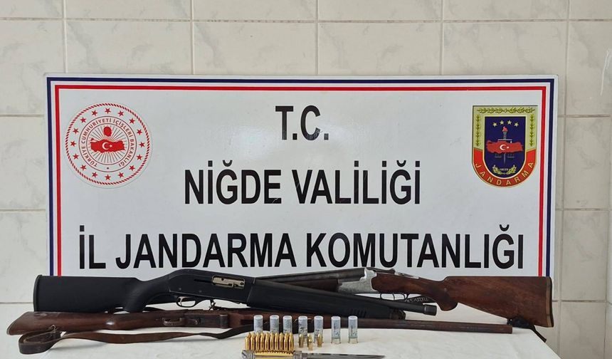 Niğde'de ruhsatsız silah operasyonu!