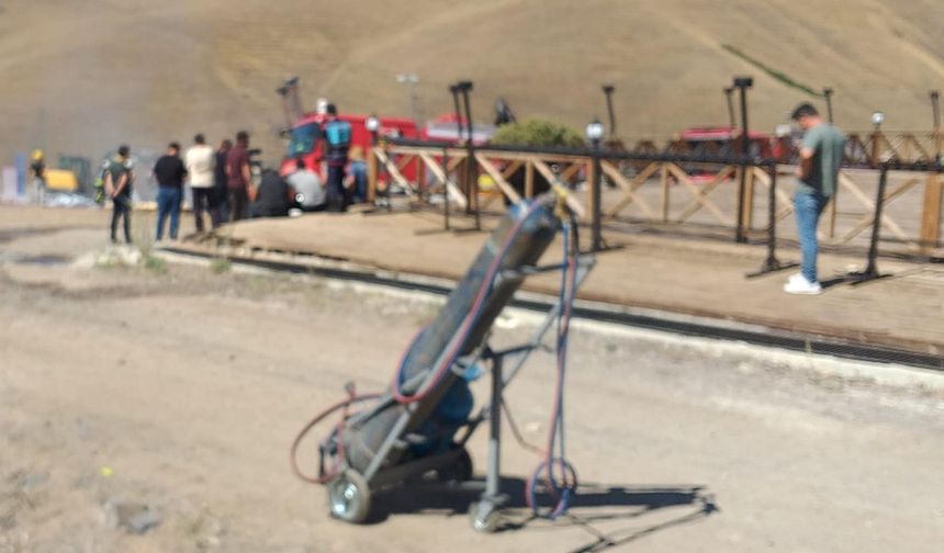 Erzurum'da korkutan yangın!