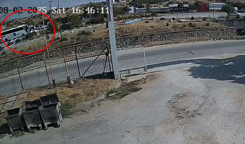 Karı kocanın can verdiği kaza güvenlik kamerasında