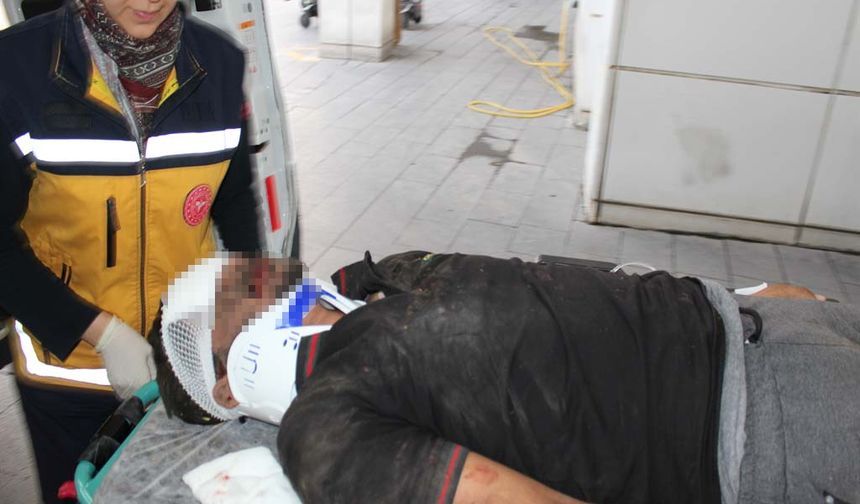 Lastiği patlayan TIR alevlere teslim oldu