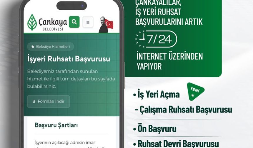 Çankaya Belediyesi'nden ruhsat başvurusunda büyük kolaylık!