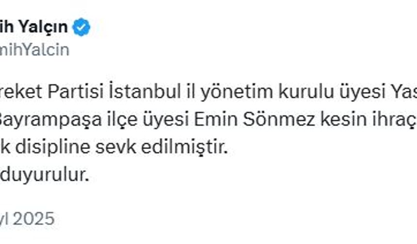 MHP'de 2 isim disiplin kuruluna sevk edildi