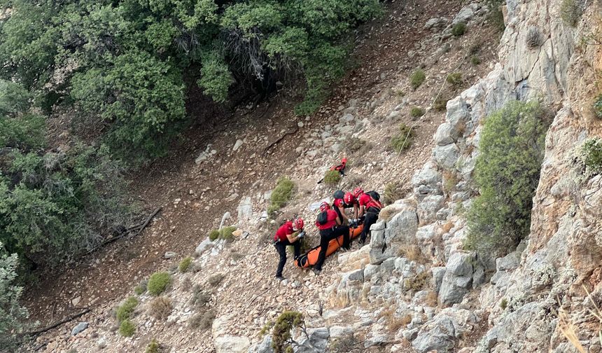 Turistin cansız bedenine ulaşıldı