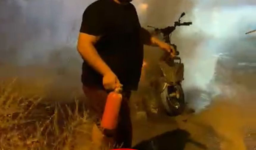 Yangına kırık bacağıyla müdahalede bulundu