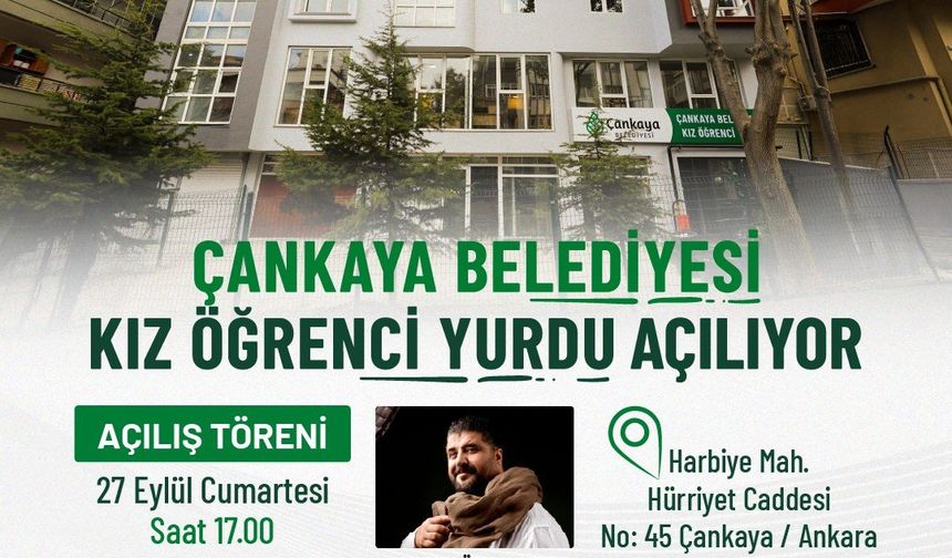 Çankaya'da yeni kız öğrenci yurdu açılıyor