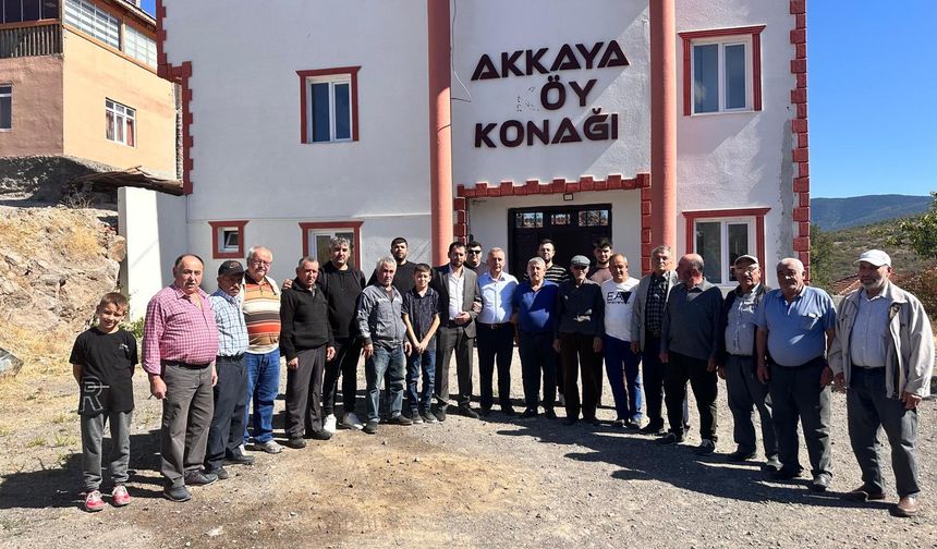 Çamlıdere Belediye Başkanı'ndan Akkaya Köyü ziyareti