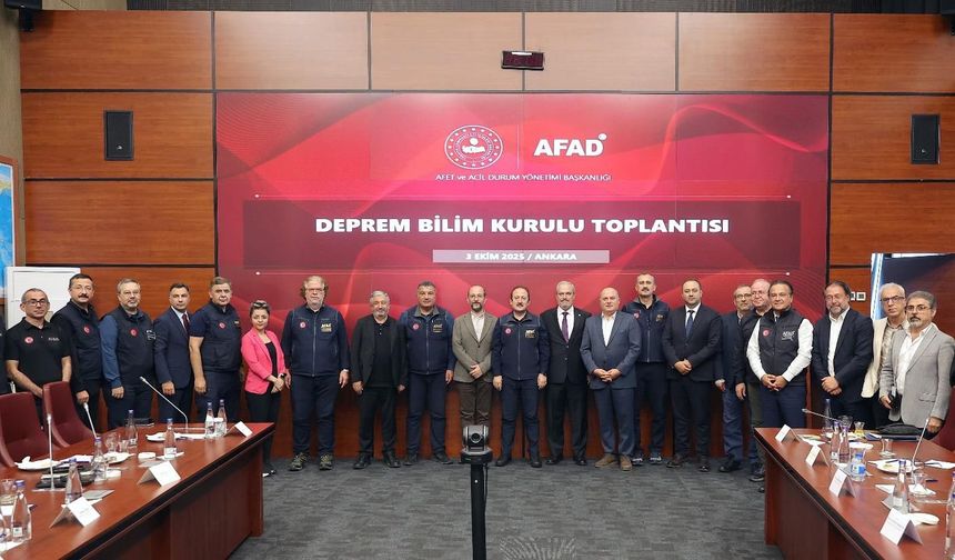 AFAD, Deprem Bilim Kurulu Toplantısı gerçekleştirdi