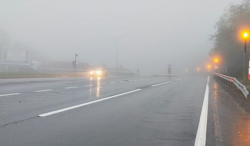 Bolu Dağı sis etkisi altında