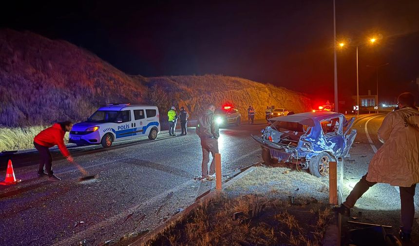 Yozgat'ta otomobil sürücüsü can verdi