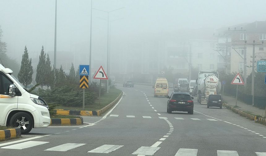 Bartın'da sis etkisini gösterdi